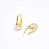 Hoop Earrings Women Ear Cuff S925 Silver Gold Plated Ring Prehnite Crystal For Female Birthday Part Clip On Jewelry Accessories