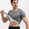 Men's Body Shapers Men Sauna Suit Heat Trapping Shapewear Sweat Body Shaper Vest Slimmer Belly Compression Thermal Top Fitness Workout Shirt 230519