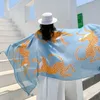 Sarongs Spring and Summer Korean Style Cotton and Linen Satin Thin Scarf Air Conditioning Shawl Beach Handduk Solskydd vid havet SI 230519