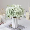 Decorative Flowers Rose Silk Peony Artificial High Quality Bride Bouquet Fake Plants For Home Wedding Christmas Decoration DIY Living Room