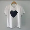 Play Mens T-shirts Fashion Designer Red Heart Shirt Casual t-shirt Coton Brodé Broderie À Manches Courtes D'été T-Shirt 3XL 4XL