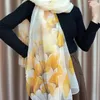 Sarongs Luxury Silk Scarf Hijab Women Soft Warm Pashmina Neck Beach Stoles Elegant Head Scarves Echarpe Shawl Large Wrap Echarpe Bandana 230519