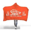 Blankets Hockey Mom Hooded Blanket Winter Christmas Sofa Living Room Quilt Kids Drop Delivery Home Garden Textiles Dhh7P