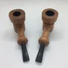 Latest Natural Wooden Pipes Portable Handpipes Dry Herb Tobacco Filter Spoon Hand Smoking Innovative Design Wood Cigarette Holder Tube DHL