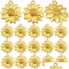 Collares pendientes 60 Unids Colgantes de Girasol Antiguos Encantos Aleación Vintage Flor Cuelga Para Diy Collar Pulsera Fabricación de Joyas Gota D Dhfi5