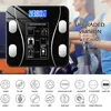 Household Scales Weighing Scale Bluetooth Body Fat Escamas Smart Electronic BMI Composition Analyzer Fashion Selling Precision Bathroom Black 230518