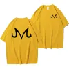 일본 애니메이션 로고 M 패턴 패션 프린트 티셔츠 남성 루즈 오버 사이즈 반팔 o 넥 통기성