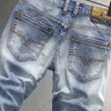 Herren Jeans LY Designer Mode Männer Retro Hellblau Elastisch Slim Fit Kurze Ripped Sommer Vintage Casual Denim Shorts 230519