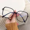 Sunglasses Frames Fashion Fresh Green Clear Glasses Frame 2023 Trendy Optical Spectacles Non Prescription Polygon Eyeglasses For Women