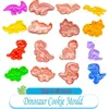 Baking Moulds 8pcsset Cookie Cutters Animal Dinosaur Type Stamp Embosser for Biscuit Pastry Bakeware Cookies Molds Kitchen Accessories 230518