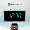 Emerson Radio Smartset 15W Wireless Ultra Fast Charging Radio Dual Alarm مع مكبر صوت Bluetooth ، شاحن USB ، ضوء الليل و 1 4 سماوي