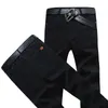 Calça masculina cintura alta elástica super grande cáqui vermelha azul preto preto casual algodão zíper solto calças longas linhas tamanho 28-46