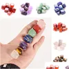 Arts And Crafts Natural Crystal Chakra Stone 7Pcs Set Stones Palm Reiki Healing Crystals Gemstones Home Decoration Accessories Drop Dhr7H