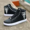 Man 4B233 Vestido de zapatillas vulcanizadas blancas Masculino Cómoda High Top Men otoño Autumn Spring Fashion Mens Vulcanize Shoes 230518 S