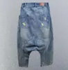 Kvinnors jeans baggy denim cross-bants kvinnor bf stil cowboy harem byxor kvinnlig lös låg droppe gren rippade jeans streetwear q418 230519