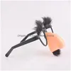 Other Festive Party Supplies Halloween Big Nose Funny Glasses Hair Eyebrow Props Mustache Cosply Trick Drop Delivery Home Garden Dhjxf