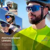 Utomhus Eyewear Kapvoe Red Pochromic Cycling Glasses Men MTB Cycling Solglasögon Kvinnor Vägcykel Glasögon UV400 Utomhuscykel Solglasögon 230518