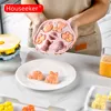 Cake Tools Little Bear Silicone Forms For Baking Decorating Tool With Lid Ice Cream Jelly Mold Baby Food Supplement Steamed Milk 230518