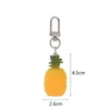 Nyckelringar simulering ananasfrukt nyckelring nyckelring för kvinnor män gåvor nya roliga kreativa matväska Box Keychain