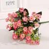 Decorative Flowers & Wreaths Silk Fake Artificial Wedding Holiday Bridal Bouquet Home Party Decor Bridesmaid Bouquets