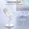 Microphones Maono USBTypeC Microphone de jeu pour téléphone PC avec lumière respiratoire Micro de surveillance sans latence Podcasting Streaming DM30 230518