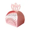 Подарочная упаковка Hollow Out Candy Box Crown Laser Cut Шоколадные коробки детское душ фальшив