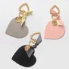 Anahtarlık yeni moda deri kalp şekli anahtarlık kadınlar anahtar zinciri tutucu kadın kalp kolye anahtarlık çantası takılar