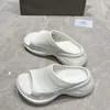 Модные женские женские тапочки Sandals Summer Family Slip Platform Flat Sliders Италия Рафинированная смола оникса дизайнер кожа.