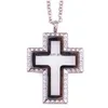 Anhänger Halsketten 10 teile/los Kreuz Glas Lebende Schwimmende Charme Medaillon Speicher Relicario Für Frauen Collier Schmuck Accessoriespendant D Dh09K