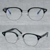 Солнцезащитные очки рамы ограниченные издание Vintage Eyeglass Ultralight Pure Titanium Rame Retro Round Style Eyewear Mac Original Japan Handmade