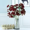 Dekorativa blommor Simulering Flower Fake Silk Peony Home Decoration Factory Sales Dahlia 5 Prongs Wedding Arrangement