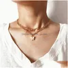 Pendentif Colliers Acrylique Papillon Collier En Couches Pour Fille Dame Or Lien Chaîne Lettre Babygirl Ange Initiale Bijoux Dro Dhgarden Dhqg2