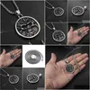 Pendant Necklaces Celtic Tree Of Life Man Round Necklace Mens Amet Accessories Party Jewelrypendant Drop Delivery Jewelry Pendants Dhkvi