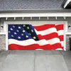 Decorative Flowers Holiday Banner Garage Door Hanging Cloth Outdoor Large Cover Decoration