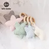 Rattles Mobiles Lets Make Baby Crochet Star Amigurumi Toys for Storller 012 månader barns dusch present 1 st 230518