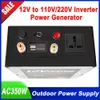 Generatore di corrente per esterni 30AH 55AH 110V/60Hz 220V/50Hz Multiplo AC DC 12V USB Power Bank con caricabatterie per viaggi in camper mobile