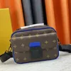 High quality Bag Mens Vintage Print Shoulder Bag Fashion Messenger Bag Mini Portable Crossbody Bag Temperament Card Bag #58489