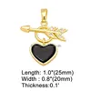 Pendant Necklaces Ocesrio Mticolor Enamel Heart For Necklace Copper Gold Plated Zircon Cupid Making Component Pdtb025 Drop Delivery Dhux2