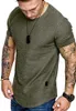 T-shirt Summer Fashion Cotton Shirt Muscle Mens Gym Workout Athletic Tee Top