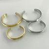 Chain MYLONGINGCHARM 5pcs Open Cuff Bangles basic Stainless Steel Bracelet findings for Women Child 230518