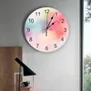 Настенные часы акварель рисовать часы домашняя спальня спальня тихий Oclock Watch Digital для детских номеров