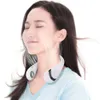 Other Home Garden Portable Neck Fan 5000mAh Pliable USB Rechargeable Bladeless Mute Wearable Neckband Fans Air Cooling Fan for Sports 230518