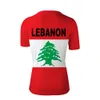 LIBANON T-Shirt DIY kostenlos benutzerdefinierter Name Nummer lbn T-Shirt Nation Flagge lb Republik arabisch arabisch libanesisch Land Druck Foto Kleidung