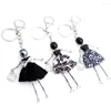 Keychains Trendy Jewelry Cute Handmade Dress Doll Pendant Keychain Girls Bag Vintage Key Chain Daily Life Car Ring For Women