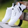 Scarpe per abiti bianchi piatti vulcanizzati Lace-up Sneaker confortevole per maschi maschile maschile per adulti di alta qualità uomini zapatillas 4fc4