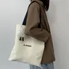 Torby wieczorowe damskie kupujący na ramionach duża torebka koreańska torba dla kobiet na płótnie panie student ekologiczny bolsas podróż 230519