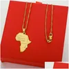 Pendant Necklaces Africa Congo Algeria Map Necklace Fashion Allmatch For Men And Womenpendant Drop Delivery Jewelry Pendants Dhyoo