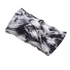 Hårtillbehör Kids Tie Dye Printing Chinese Knoting pannband Elastiska barn Band Bohemian Head Sweat Accessoires For Girls