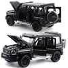 Diecast Model 132 Simulation Car SUV G700 Con 6 porte apribili Collettive Pure Toy Strong Metal Body Pull Back N Return 230518