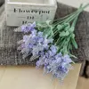 Dekorativa blommor 10 huvuden Romantisk Provence Lavender Silk Artificial Purple Bouquet Plastic Fake Flower For Home Wedding Decoration